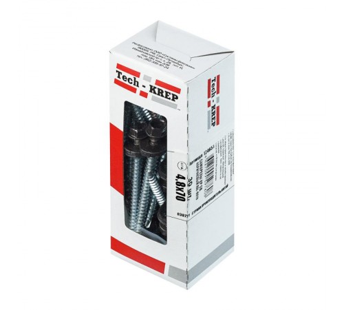 Саморез КР св. 4,8х70 RAL-8019 (коричневый) (30 шт) - коробка ( 0,277 кг)  124651  Tech-KREP