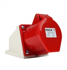 Розетка 124-32А-6h-380AC-3P+PE-IP44  222756  КЭАЗ