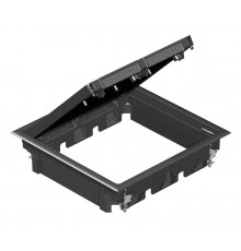 Лючок GES9 U (универсальный) 12xModul45 (полиамид,черный) (GES9 10U 9011)  7405072  OBO Bettermann