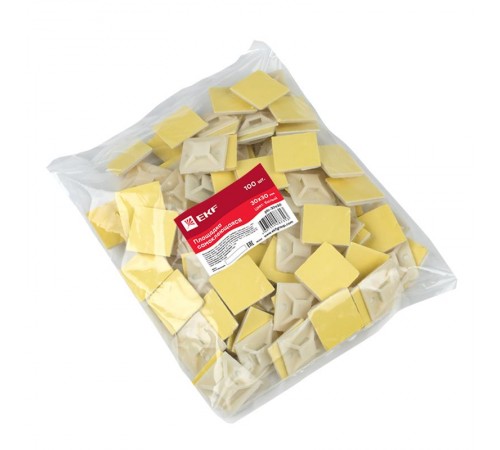 Площадка самоклеющаяся 30х30мм (упак 100 шт) EKF PROxima  plc-30x30  EKF