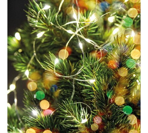 Светодиодная гирлянда CL570 линейная 2м + 0.5м 5000К с питанием от батареек  32365  Feron