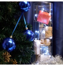 Светодиодная гирлянда CL570 линейная 2м + 0.5м 5000К с питанием от батареек  32365  Feron