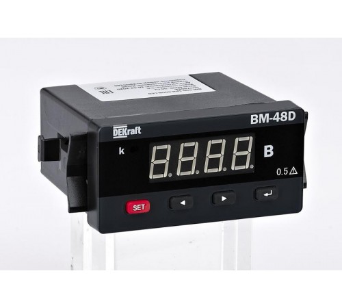 Ампер-р циф. 96x48 1PH 5А LED  50324DEK  DEKraft