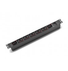Блок распределения питания SMARTWATT PDU P-series 1U-B-1P16A-SMB-10C13-2C39-UL-2M-IEC320  4512020450078  SMARTWATT