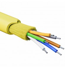 Кабель опт, армир. для внутренней прокладки, нг(A)-HFLTx, 8 ОВ, OS2 (G.652.D) 0,4 кН, 500 м  RNDT9C8YL03-E  DKC  RNDT9C8YL03-E  DKC