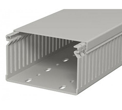 Распределительный кабельный канал LK4 60x100x2000 мм (ПВХ,серый) (LK4 60100)  6178037  OBO Bettermann