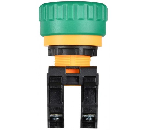 Кнопка "Грибок" поворот. с фикс. 1NO+1NC зелёная MASTER  MI-BG60-11ZS-3-23-K06  IEK