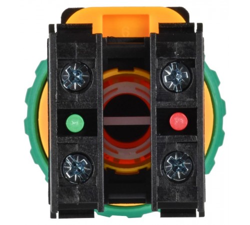 Кнопка "Грибок" поворот. с фикс. 1NO+1NC зелёная MASTER  MI-BG60-11ZS-3-23-K06  IEK