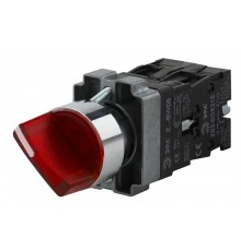 Переключатель LAY5-BK2465 2 положения красный (20/200/3200)  Б0045689  ЭРА