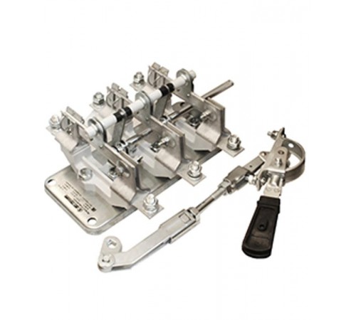 РЕ19-37-31140-00 УХЛ3, 400А, 3-х полюсный на 1 напр., передняя смещенная рукоятка (левая), IP00, разъединитель  (ЭТ)  ET550506  Электротехник