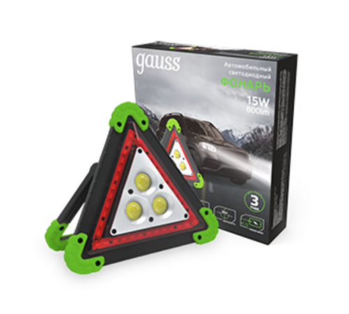 Фонарь автомобильный GFL802 15W 800Lm Li-ion 2400mAh LED 1/12/24  GF802  Gauss