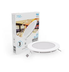 Встраиваемый светильник ультратонкий круглый IP20 9W 145х22 O 130 6500K 750лм 1/20  939111309  Gauss