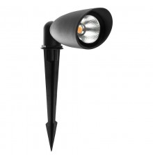 SP2701 Тротуарный светодиодный светильник на колышке, 5W, AC/DC12-24V, 4000К, черный, 65*170*275, IP65  48447  FERON