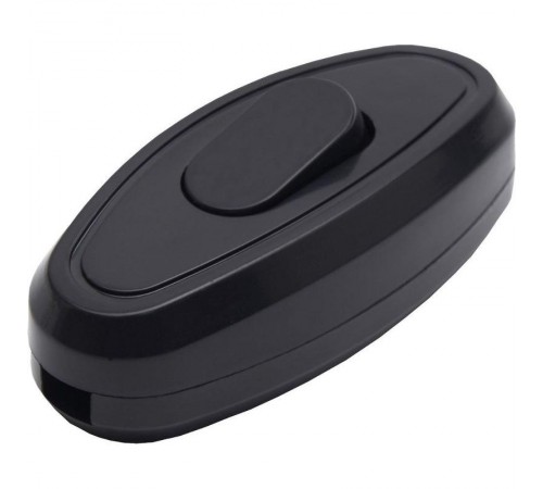 GLS10-01-20 Выключатель на шнур 250В, 10A, черный  39003  STEKKER