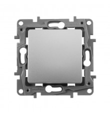 Etika Алюминий Переключатель 1-клавишный, автозажимные клеммы, 10 AX, 250 В  672405  Legrand