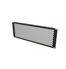 BPD-4-RAL9005 Фальш-панель перфорированная на 4U, цвет черный (RAL 9005)  483500  Hyperline