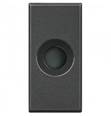 Axolute Заглушка с выходным отверстием 9 мм, цвет антрацит  HS4953  Legrand