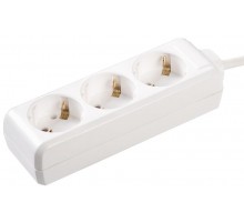 Удлинитель У03 3 места 2Р+PЕ/1,5метра 3х1мм2 16А/250В  WYP10-16-03-01-Z-17  IEK