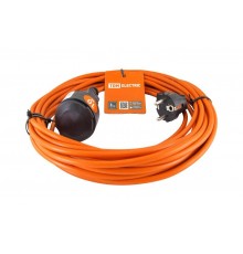 Удлинитель-шнур силовой УШ10  (штепс. гнездо, 10м ПВС 2х1,0)  SQ1301-0605  TDM