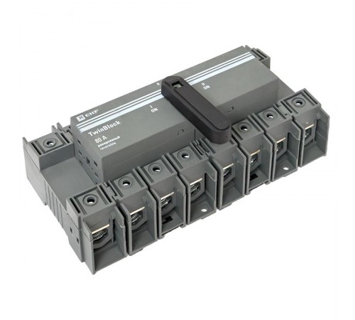 Рубильник 80A 4P реверсивный c рукояткой для прямой установки TwinBlock  tb-s-80-4p-rev  EKF