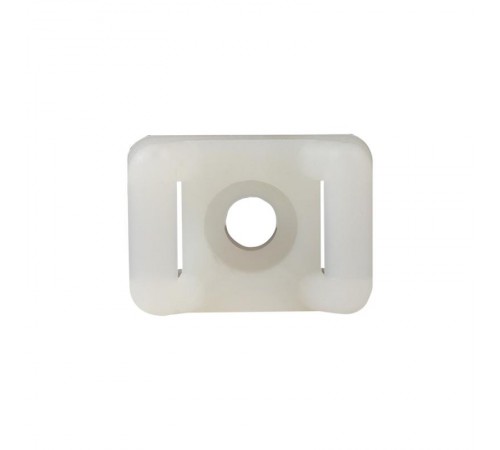 Площадка под хомуты (22x16) с монтажным отверстием М4 белая (100шт.) PROxima  pmo-22-16-w  EKF