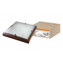 Светильник для ЖКХ невлагозащищенный декоративный под лампу НПБ 02-3х40-121 УХЛ4 "Киото-2" венге 3х40 Вт IP20 (435х435х75) TDM  SQ0303-0408  TDM