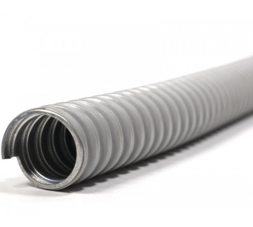 Металлорукав в ПВХ изоляции МРПИ НГ 18 серый  zeta41923  ГОФРОМАТИК