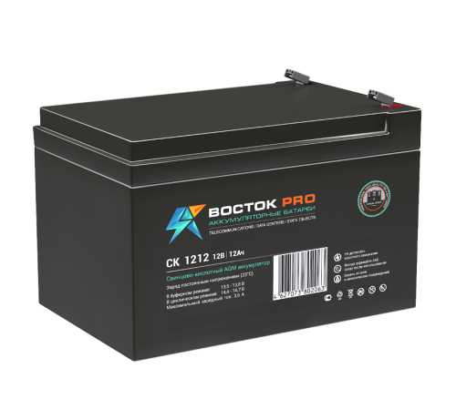 Акумуляторная батарея UPS серии СК 1212 12В/12Ач  СК 1212  Восток
