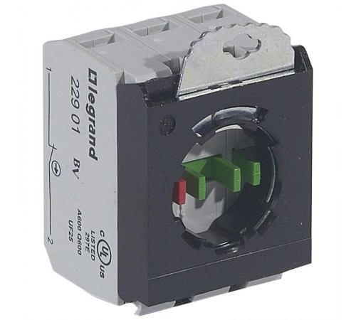 Osmoz Комплектующий блок для кнопок для компл. без подсветки под винт 2Н.О.+Н.З. + 3-постовой монт. адаптер  022977  Legrand