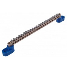 Шина _N_ 63.20.2 Шина "N" на 20 присоединений 63А на 2 изоляторах стойка  Шина _N_ 63.20.2  HEGEL