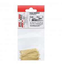 Гвоздь финишный латунированный 1,4х45 (40 шт) - пакет ( 0,028 кг)  104059  Tech-KREP
