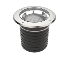 Свет-к "ВАРТОН" архитектурный Plint диаметр 330мм 42Вт 4000К IP67 линзованный 10х60 градусов RAL7045 серый  V1-G1-71552-10L28-6704240  VARTON