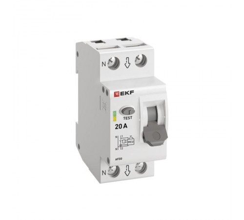 Устройство защиты от дугового пробоя (УЗДП) 2P 20А EKF PROxima  afdd-2-20-pro  EKF