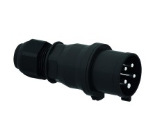 Вилка кабельная 5р(3p + N + PE) 32А 230-380 IP44 черная I 210791-Bals I Bals