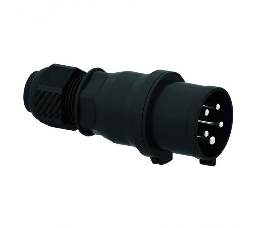 Вилка кабельная 5р(3p + N + PE) 32А 230-380 IP44 черная I 210791-Bals I Bals