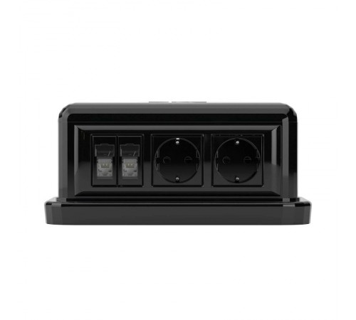 Напольная башенка BUS. 12 модулей. черная. RAL7016  09090  DKC