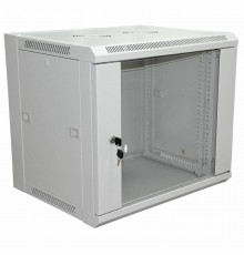 19" Настенный шкаф PRO 12U 600450635 мм (ШxГxВ) - передняя дверь стекло, боковые стенки съемные (разобранный) RAL 7035  04-2202  REXANT