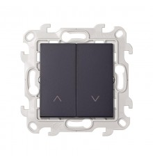 Выключатель жалюзи 10A 250В цвета графит S24 Harmonie  2410331-038  Simon