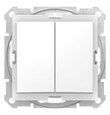 Sedna Белый Выключатель 2-клавишный 10А, IP44 (сх.5)  SDN0300421  Schneider Electric