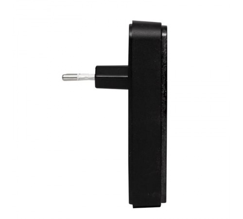 Звонок беспр. в розетку Classic (230В, черный, 51 мелод. с индик. 4 ур.) EKF  DBS-002B  EKF