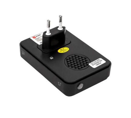 Звонок беспр. в розетку Classic (230В, черный, 51 мелод. с индик. 4 ур.) EKF  DBS-002B  EKF