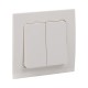 Стокгольм Выключатель 2-кл. 10А белый PROxima  EXV10-023-10  EKF