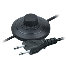 Шнур NPS-FS01-170-2x0.5-BL 1.7м с выкл. черный  61601  Navigator