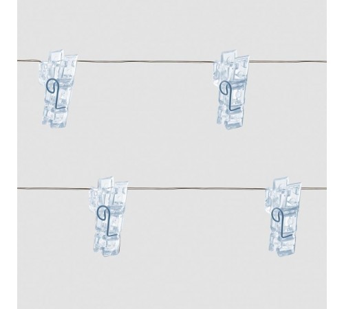 Гирлянда линейная Прищепки USB 20LED 5000K, IP 20, 1.8м, CL573  41651  FERON