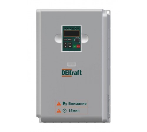 Преобразователь частоты DEKV060-11/15кВт 3 фазы 380В с торм. модулем  DEKV060G011P015T4B  DEKraft