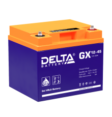 Аккумуляторная батарея Solar серии GX 12-45  12В/45Ач  GX 12-45   DELTA