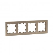 4 - местная рамка, шампань, пластик Эпика  UP1-FPC-04 EKF