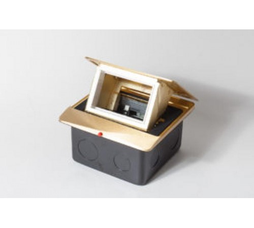 Люк на 1.5 поста(45*45) латунь,с металлической коробкой IP44  300001  SPL