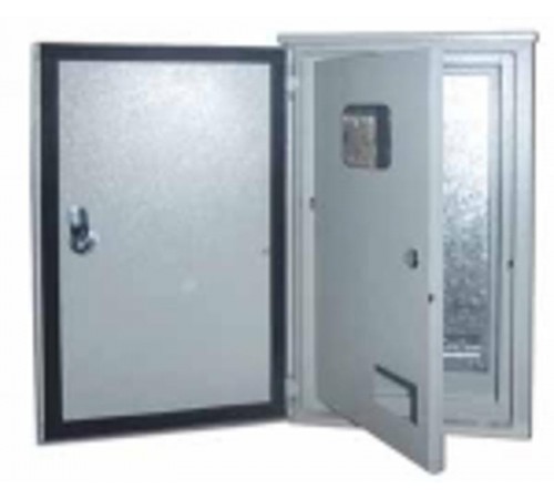 Щит распределительно-учетный навесной металлический  ЩРУН-3/9 520х310х150 3-фаз 9 мод. IP54 двухдверный  30411DEK  DEKraft