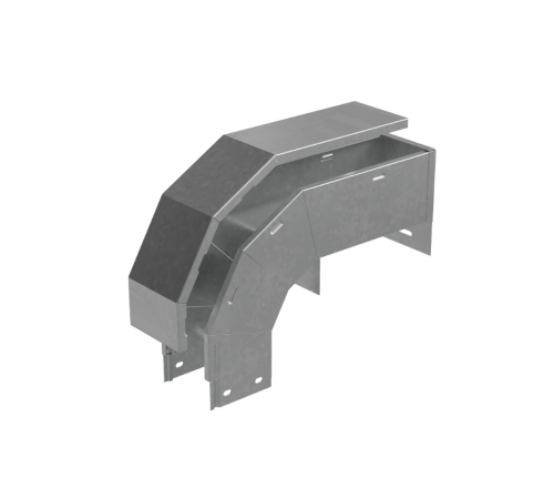 T-ответвитель крышка верт. вниз 100х400х200 мм "ПЛЮС"  OKTDplus100-400-200  КМ-профиль